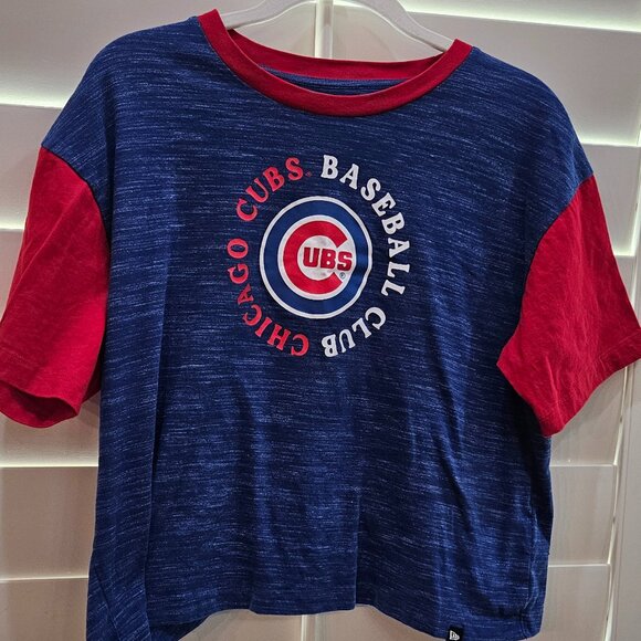 Official Licensed New Era MLB Chicago Cubs Logo Tee Shirt - Size (M), Fan - Picture 1 of 8